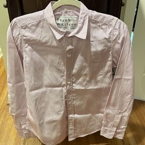 Frank & Eileen super 100 cotton striped button down shirt